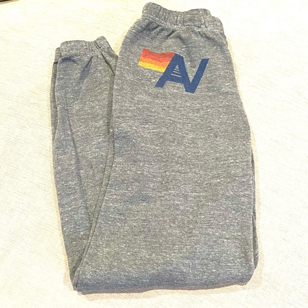 Aviator Nation Women’s Heather Grey Logo Sweatpants Size Small - Picture 9 of 14